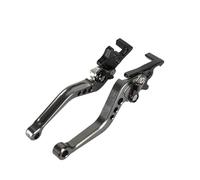 TZOBXDP Brake Grips Brake Handle Lever Motorcycle Double Disc Brake Fit for Universal CNC Aluminum Double Disc Brake Handle Lever Motorbike Modification Accessories(Titanium)