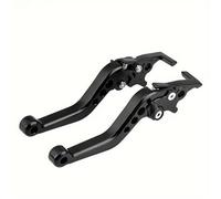 TZOBXDP Brake Grips Brake Handle Lever Motorcycle Modification Accessories CNC Double Disc Brake Handle Adjustable Electric Vehicle Brake Lever(Black)
