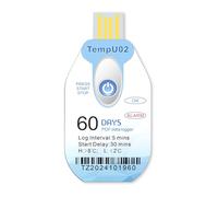 Tzone Temperature Data Logger USB with PDF Report Single Use Thermometer Logger 1 Pack, Disposable Temp Recorder 60 Days in-Transit IP67 Waterproof, TempU02 Datalogger for Cold Chain Transportation