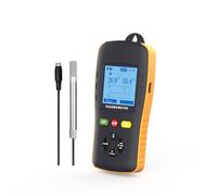 Tzone Temperature Humidity Meter with Dew Point and Wet Bulb, Digital Humidity Data Logger USB Temp Recorder with Probe,Sound Alarm, RH Thermometer Recording for Industrial Lab HVAC Greenhouse Freezer