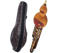 Tzong Handmade Gourd Cucurbit Flute Ethnic Musical Instrument C Key Bb Tone for Beginner Music Lovers