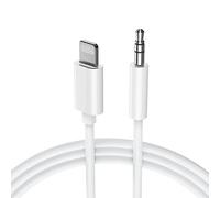 TZONOO Aux Cable for iPhone in Car, 3.5mm Aux Cord for Car Compatible with iPhone 13/12/11/XS/XR/X 8/7 for Car Home Stereo, Speaker, Headphone, Support All iOS Version - 3.3ft (White)