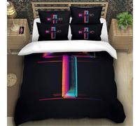 TZOVPCDFA Cross 3D Printing Duvet Cover Set Bedding Jesus Christ Microfibre Soft Pillowcases Hidden Zipper Children Teenagers Super King(260x220cm)
