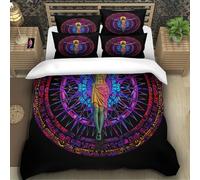 TZOVPCDFA Cross 3D Printing Duvet Cover Set Bedding Set Jesus Christ Microfiber Match with Pillowcase Hidden Zipper Children Teenagers Super King(260x220cm)