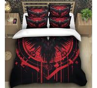 TZOVPCDFA Eagle 3D Printing Duvet Cover Set Bedding The Pattern of Raptors Microfiber And Pillowcase Hidden Zipper Children Teenagers Super King（260x220cm）