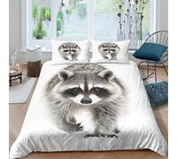 TZOVPCDFA Lesser Panda 3D Printing Duvet Covers Bedding Set Wildlife Microfibre Soft Match with Pillowcase Hidden Zipper for Kids Double（200x200cm）