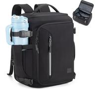 Tzowla 40x30x20 cm Travel Bag with Large Cup Holder Pocket,Personal Item Expandable Rackpack for Men/Women,Travel Laptop Backpacks Carry On Flight Approved,Business Weekender Bags Fit 15.6 Inch Laptop