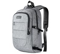 Tzowla Laptop Travel Backpack Mens Womens Water Resistant Anti-Theft Bag with USB Charging Port and Lock 15.6 Inch Computer Business Backpacks for School Work College Gift,Casual Daypack-Grey