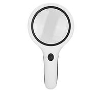 TZOXTLH 18LED Warm Cold Light Adjustable Magnifier Double Layer Lens Reading Magnifying Glass