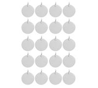 TZOXTLH 20 Pcs Engravable Metal Keychain Blanks Suitable for Bambu Lab H2D 3D Printer 30mm Round Stamping Blanks Engravable Key Ring Tag