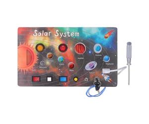 TZOXTLH Baby Board Toy Educational Interactive Toddlers Activity Board Toy for Solar System Planets for Home Travel
