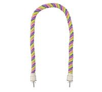 TZOXTLH Bird Rope Perch Fun Colorful Swing Climbing Cotton Rope Bird Toys for Parakeets Cockatiels Parrotlets Lovebirds Budgies (L)