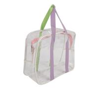 TZOXTLH Clear Beach Bag Large Capacity PVC Transparent Bag with Zipper for Travel Swim Shower (Light)