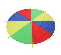TZOXTLH Kids Parachute Exercise Toy 4 Colors 8 Handles Promote Cooperation Multicolored Parachute Outdoor Game