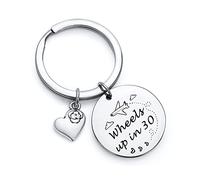 TzrNhm Blossom Crime Show Fans Keychain - Wheels Up In 30 Jewelry, Criminal Minds Inspired Gift, Stainless Steel TV Lover Accessory, Best Friend Present for TV Show Enthusiasts, Crime Series Keepsake,