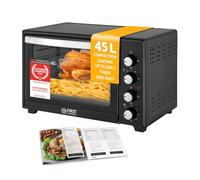 TZS First Austria Electric Mini Oven 45L, 2000W, 100-230°C, Convection, Rotisserie, Non-Stick, Timer, 4 Rack Levels, Tray, Grill Rack, Crumb Tray