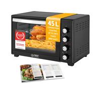 TZS First Austria Electric Mini Oven 45L, 2000W, 100-230?C, Convection, Rotisserie, Non-Stick, Timer, 4 Rack Levels, Tray, Grill Rack, Crumb Tray