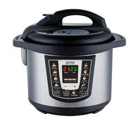 TZS First Austria Electric Pressure Cooker 6L, 1000W, 9 Programmes, Non-Stick Inner Pot, Timer, Keep Warm, Safe&Healthy Cooking, Stainless Steel