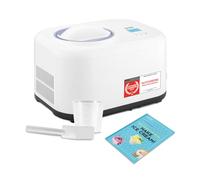 TZS First Austria - Ice Cream Maker 1L with compressor 3 in 1 - Self-cooling Ice Cream Machine 100W power for Frozen Yogurt, Sorbet & Ice Cream - Including recipe booklet, measuring cup & spatula