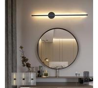 TZSMUM Battery Operated Wall Lights Indoor with Remote Control Wall Lamp USB Rechargeable LED Wall Sconce Dimmable 350° Rotation Black 72CM Modern Living Room Bedroom Hallway (1 Pack,Round Black)