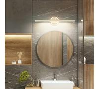 TZSMUM LED Indoor Modern Wall Sconce Iron Aluminum Black/Gold Wall Lighting Nordic Minimalist Creative Design Wall Lights Long Linear 3000K/6000K for Living Room Bedroom (40cm,Gold White Light)