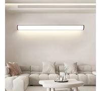 TZSMUM LED Wall Light Indoor Minimalist Long Rectangular Design Wall Sconce Modern Aluminium Waterproof Wall Lamp Bathroom Mirror Decorative for Dining Room Living Room (30cm,Neutral Light)