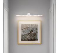 TZSMUM LED Wall Sconce Bathroom Mirror Waterproof Wall Sconce Indoor Modern Aluminium Silicone Wall Lighting Modern Long Linear Design for Bedroom Staircase Living Room (120cm,White Neutral Light)
