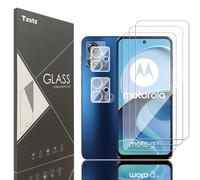 Tzstz 3+2 Pieces Tempered Glass Screen Protector for Motorola Moto G14 Hardness 9H Anti Scratch Screen Protector