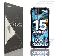 Tzstz 3 Pieces Tempered Glass Screen Protector for DOOGEE Blade 20/Blade 20 Ultra/Blade 20 Turbo/Blade 20 Play Hardness 9H Anti Scratch