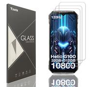 Tzstz 3 Pieces Tempered Glass Screen Protector for Doogee S Cyber Pro/Doogee S Punk Pro Hardness 9H Anti Scratch HD Screen Protector Film