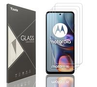 Tzstz 3 Pieces Tempered Glass Screen Protector for Motorola Moto E15 Hardness 9H Anti Scratch HD Screen Protector Film