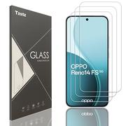 Tzstz 3 Pieces Tempered Glass Screen Protector for OPPO Reno14 FS 5G Hardness 9H Anti Scratch HD Screen Protector Film
