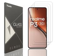 Tzstz 3 Pieces Tempered Glass Screen Protector for realme P3 5G/realme P3 lite 6.67" Hardness 9H Anti Scratch HD Screen Protector Film