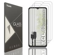 Tzstz 3 Pieces Tempered Glass Screen Protector for TCL 40 NXTPAPER/TCL 40NXTPAPER 5G Hardness 9H Anti Scratch HD Screen Protector Film