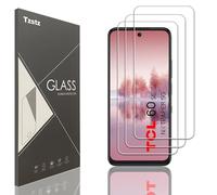 Tzstz 3 Pieces Tempered Glass Screen Protector for TCL 60 SE NXTPAPER Hardness 9H Anti Scratch HD Screen Protector Film