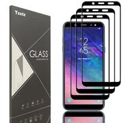 Tzstz 3 Pieces with Samsung Galaxy A6 2018/A8 2018/J6 Compatible Screen Protector, 9H Hardness, Anti-Scratch, Tempered Glass Protector