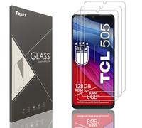 Tzstz Pack of 3 Tempered Glass Screen Protectors for TCL 505 6.75 Inch 9H Hardness Anti-Scratch HD Screen Protector