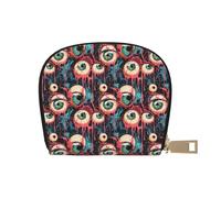 TZTTZT Abstract Eyeball Art Print Credit Card Holder for Women, Card Case Wallet, Leather Credit Cards Holder Wallet
