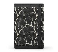TZTTZT Black Tree Root Art Print Wallet for Men, 8 Credit Card Holder Slim Minimalist Front Pocket Small Mens Bifold Wallets