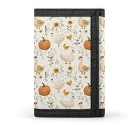 TZTTZT Chicken And Duck Print Wallet for Men, Small Men's Bifold Wallet, 8 Credit Card Holder Slim Minimalist Front Pocket