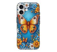 TZTTZT Colorful Butterfly Garden-A Print Compatible with iPhone 17 Case Thin Slim, Cute Case Compatible with iPhone 17, Camera Control, Shockproof Protective, Resists Scratches