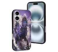TZTTZT Compatible with iPhone 16 Case - Fantasy Creature Mystical Art Beast Phone Case Compatible with iPhone 16 Cases Cute for Women Men, Resists Scratches Black