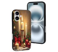 TZTTZT Compatible with iPhone 16 Case - Modern Candle Print No.5 Phone Case Compatible with iPhone 16 Cases Cute for Women Men, Resists Scratches Black