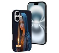 TZTTZT Compatible with iPhone 16 Case - Modern Candle Women Print No.22 Phone Case Compatible with iPhone 16 Cases Cute for Women Men, Resists Scratches Black