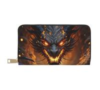 TZTTZT Cool Black Dragon-G Print Wallet Women, Leather Bifold Multi Card Wallet, Long Purse Women's Wallets