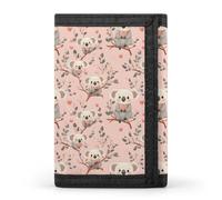 TZTTZT Cute Koala Heart 1 Print Wallet for Men, 8 Credit Card Holder Slim Minimalist Front Pocket Small Mens Bifold Wallets