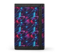 TZTTZT Cyber ??Cool Racing Car Print Wallet for Men, 8 Credit Card Holder Slim Minimalist Front Pocket Small Mens Bifold Wallets