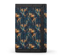 TZTTZT Cyber Leopard Print Wallet for Men, Small Men's Bifold Wallet, 8 Credit Card Holder Slim Minimalist Front Pocket