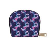 TZTTZT Cyber Style Fox Print Credit Card Holder for Women, Card Case Wallet, Leather Credit Cards Holder Wallet