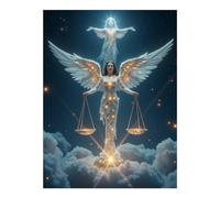 TZTTZT Diamond Art Kits for Adults - Angelic Figure Wings Scales Clouds Diamond Painting Kits for Adults Beginner, Frameless Diamond Painting Craft for Home Wall Decor